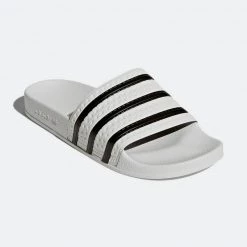 Γυναικεία Adidas Originals Adilette Unisex Slides WHITE/NONE/WHITE -Γυναικεία Παπούτσια Κατάστημα adidas originals adilette 3
