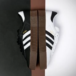 Adidas Originals Sambarose Γυναικεία Platform Παπούτσια FTWWHT/CBLACK/GUM5 -Γυναικεία Παπούτσια Κατάστημα adidas originals sambarose platform shoes 9