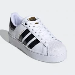 Adidas Originals Superstar Bold Γυναικεία Παπούτσια FTWR WHITE/CORE BLACK/GOLD MET -Γυναικεία Παπούτσια Κατάστημα adidas originals superstar bold w 5