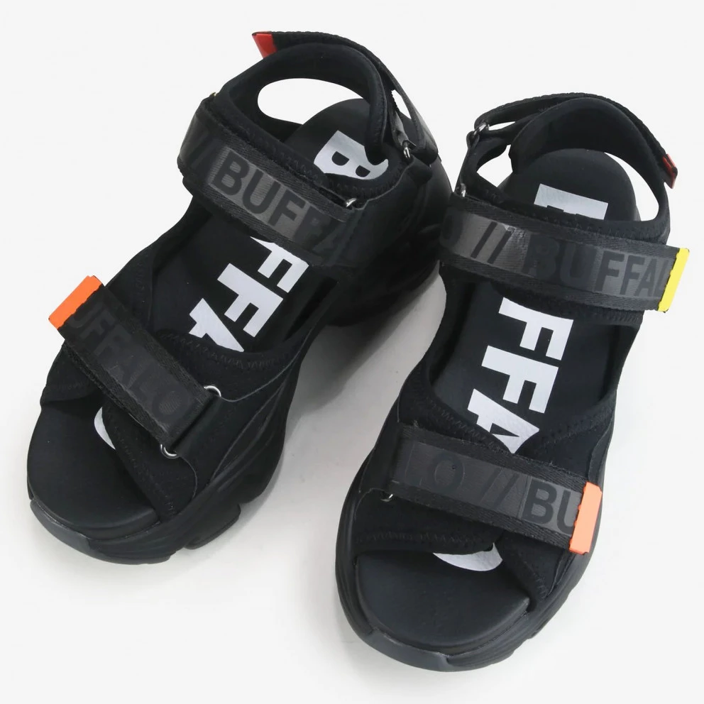Buffalo Binary 0 Γυναικεία Σανδάλια BLACK 6 Buffalo Binary 0 Γυναικεία Σανδάλια BLACK - Image 4