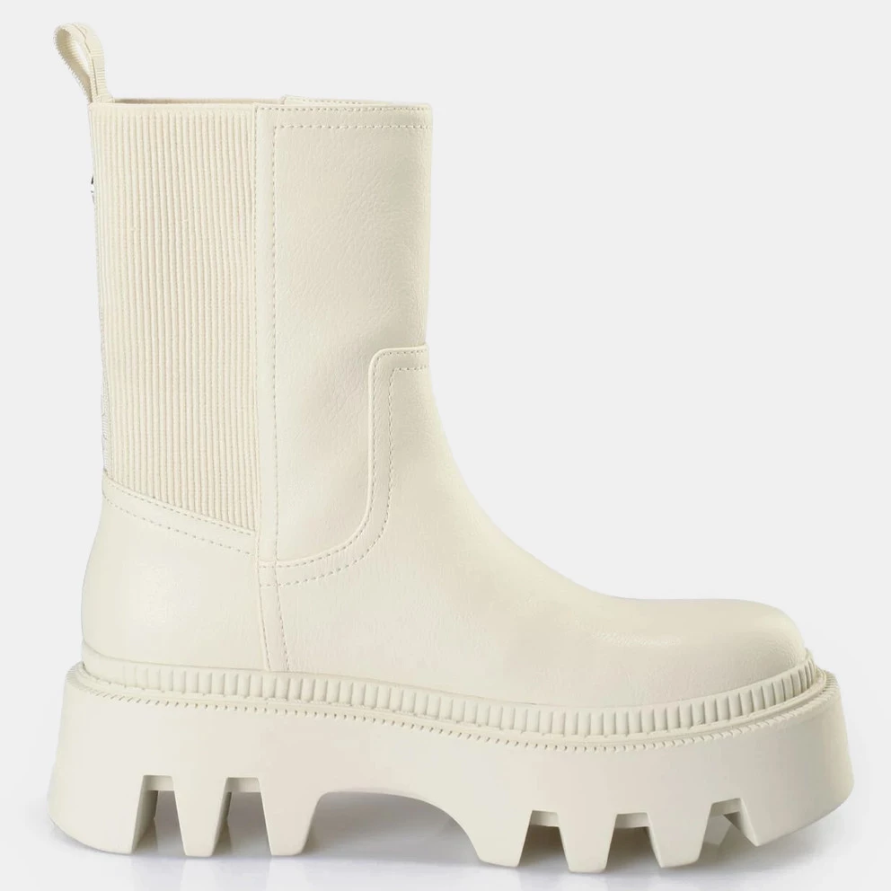 Γυναικεία Buffalo Flora Sockboot Γυναικείες Μπότες CREAM 4 Γυναικεία Buffalo Flora Sockboot Γυναικείες Μπότες CREAM - Image 2