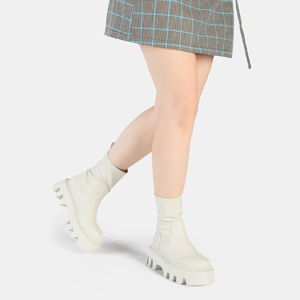 Γυναικεία Buffalo Flora Sockboot Γυναικείες Μπότες CREAM 9 Γυναικεία Buffalo Flora Sockboot Γυναικείες Μπότες CREAM - Image 7