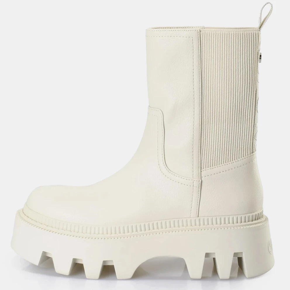 Γυναικεία Buffalo Flora Sockboot Γυναικείες Μπότες CREAM 3 Γυναικεία Buffalo Flora Sockboot Γυναικείες Μπότες CREAM