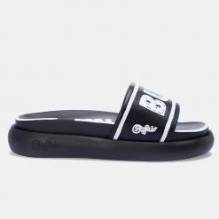 Buffalo Rey Γυναικεία Slides Black