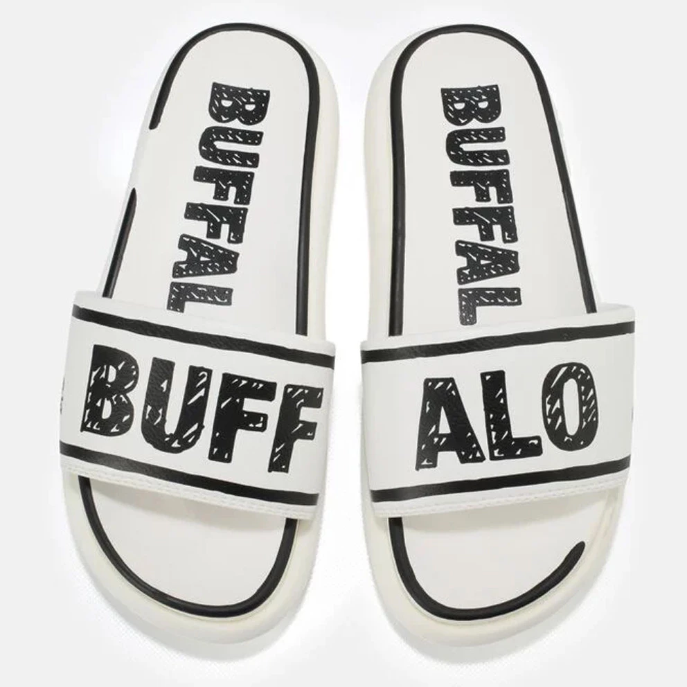 Buffalo Rey Γυναικεία Slides White 3 Buffalo Rey Γυναικεία Slides White