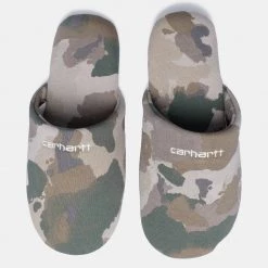 Γυναικεία Carhartt WIP Script Ανδρικές Παντόφλες Camo Tide, Thyme / Wax