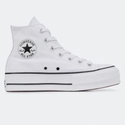 Converse Chuck Taylor All Star Γυναικεία Platform Παπούτσια WHITE WHITE