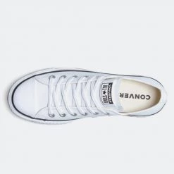 Converse Chuck Taylor All Star Clean Leather Γυναικεία Platform Παπούτσια WHITE WHITE -Γυναικεία Παπούτσια Κατάστημα converse chuck taylor all star lift cle 2