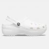 Crocs Classic Platform Γυναικεία Σανδάλια WHITE -Γυναικεία Παπούτσια Κατάστημα crocs classic platform clog w 16