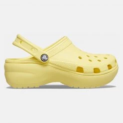 Crocs Classic Platform Γυναικεία Σανδάλια BANANA