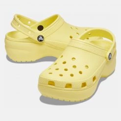 Crocs Classic Platform Γυναικεία Σανδάλια BANANA -Γυναικεία Παπούτσια Κατάστημα crocs classic platform clog w 3