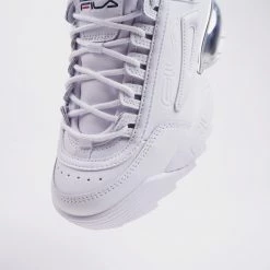 Fila Heritage Disruptor 2A Chrome Γυναικεία Παπούτσια WHITE SILVER -Γυναικεία Παπούτσια Κατάστημα fila heritage disruptor 2a chrome footwear 6