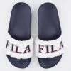 Fila Heritage Furry Drifter Collegiate Γυναικεία Slides DARK BLUE WHITE -Γυναικεία Παπούτσια Κατάστημα fila heritage drifter furry collegiate
