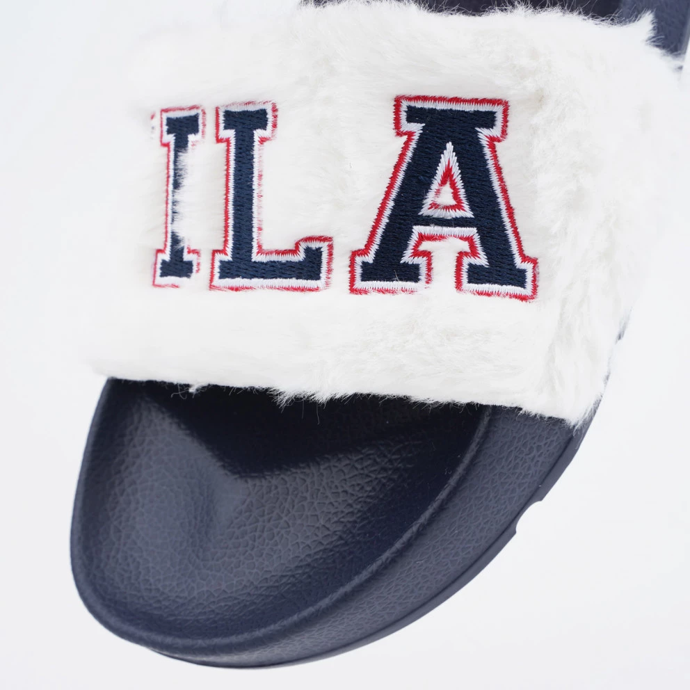 Fila Heritage Furry Drifter Collegiate Γυναικεία Slides DARK BLUE WHITE 10 Fila Heritage Furry Drifter Collegiate Γυναικεία Slides DARK BLUE WHITE - Image 8