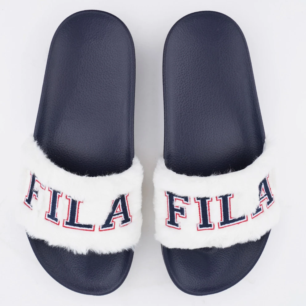 Fila Heritage Furry Drifter Collegiate Γυναικεία Slides DARK BLUE WHITE 3 Fila Heritage Furry Drifter Collegiate Γυναικεία Slides DARK BLUE WHITE