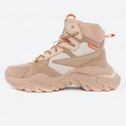 Fila Heritage Electrove Γυναικεία Μποτάκια BEIGE LIGHT STONE