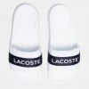 Lacoste Croco Γυναικεία Slides WHT NVY -Γυναικεία Παπούτσια Κατάστημα lacoste upodima gunaikeio croco slide 0722 1 cfa