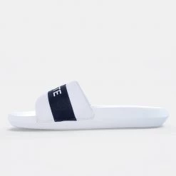 Lacoste Croco Γυναικεία Slides WHT NVY -Γυναικεία Παπούτσια Κατάστημα lacoste upodima gunaikeio croco slide 0722 1 cfa 2