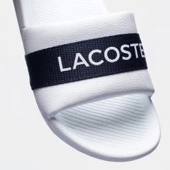 Lacoste Croco Γυναικεία Slides WHT NVY -Γυναικεία Παπούτσια Κατάστημα lacoste upodima gunaikeio croco slide 0722 1 cfa 7