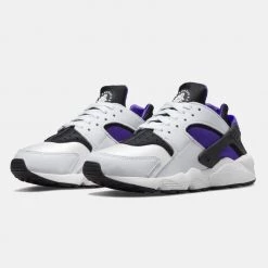 Nike Air Huarache Γυναικεία Παπούτσια WHITE/BLACK-ELECTRO PURPLE -Γυναικεία Παπούτσια Κατάστημα nike air huarache 45