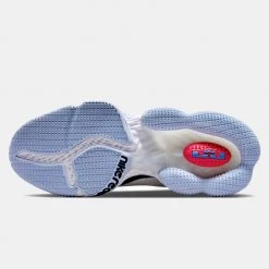 Nike LeBron 19 Low "Black Toe" Ανδρικά Παπούτσια για Μπάσκετ WHITE/BLACK-MEDIUM BLUE-SIREN RED -Γυναικεία Παπούτσια Κατάστημα nike lebron xix low 2