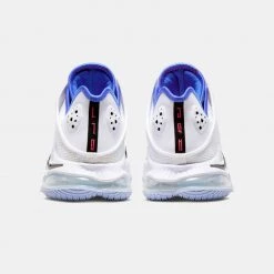 Nike LeBron 19 Low "Black Toe" Ανδρικά Παπούτσια για Μπάσκετ WHITE/BLACK-MEDIUM BLUE-SIREN RED -Γυναικεία Παπούτσια Κατάστημα nike lebron xix low 3