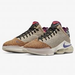 Nike Lebron 19 'King Of The Jungle' Low Ανδρικά Παπούτσια για Μπάσκετ RATTAN/DARK IRIS-SAIL-BLACK -Γυναικεία Παπούτσια Κατάστημα nike lebron xix low 31