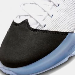 Nike LeBron 19 Low "Black Toe" Ανδρικά Παπούτσια για Μπάσκετ WHITE/BLACK-MEDIUM BLUE-SIREN RED -Γυναικεία Παπούτσια Κατάστημα nike lebron xix low 7