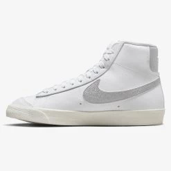 Nike Blazer Mid '77 Γυναικεία Μποτάκια WHITE/METALLIC SILVER-SAIL-SUMMIT WHITE -Γυναικεία Παπούτσια Κατάστημα nike w blazer mid 77 ess 1