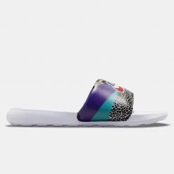 Nike Victori One Γυναικεία Slides WHITE/HABANERO RED-BLACK-ELECTRO PURPLE -Γυναικεία Παπούτσια Κατάστημα nike w victori one slide print 13