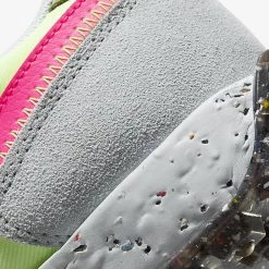 Nike Waffle Racer Crater Γυναικεία Παπούτσια BARELY VOLT/PINK BLAST-BLACK -Γυναικεία Παπούτσια Κατάστημα nike waffle racer crater 4