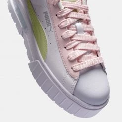 Puma Mayze Leather Pop Γυναικεία Παπούτσια Puma White-Arctic Ice -Γυναικεία Παπούτσια Κατάστημα puma mayze lth pop wns 6