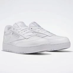 Reebok Classics Club C Double Γυναικεία Παπούτσια FTWWHT/FTWWHT/CDGRY2 -Γυναικεία Παπούτσια Κατάστημα reebok classics club c double 2