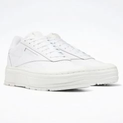 Reebok Classics Club Double Geo Γυναικεία Παπούτσια FTWWHT/FTWWHT/CHALK -Γυναικεία Παπούτσια Κατάστημα reebok classics club c double geo 2