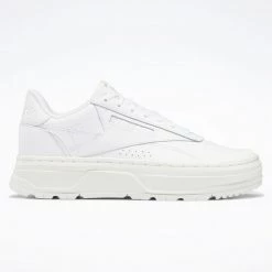 Reebok Classics Club Double Geo Γυναικεία Παπούτσια FTWWHT/FTWWHT/CHALK