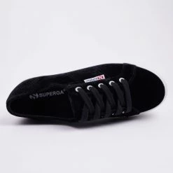 Superga 2790 Velvetjpw Γυναικεία Παπούτσια Black-FWhite -Γυναικεία Παπούτσια Κατάστημα superga 2790 velvetjpw 2