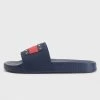 Tommy Jeans Flag Γυναικεία Pool Slides TWILIGHT NAVY -Γυναικεία Παπούτσια Κατάστημα tommy jeans flag pool slide