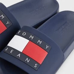 Tommy Jeans Flag Γυναικεία Pool Slides TWILIGHT NAVY -Γυναικεία Παπούτσια Κατάστημα tommy jeans flag pool slide 3