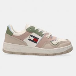 Tommy Jeans Pop Basket Γυναικεία Παπούτσια Stony Beige