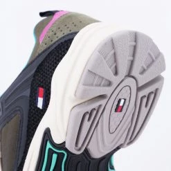 Tommy Jeans Archive Γυναικεία Παπούτσια ARMY GREEN -Γυναικεία Παπούτσια Κατάστημα tommy jeans wmns archive textile mix runner 6