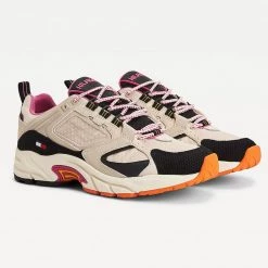 Tommy Jeans Archive Γυναικεία Παπούτσια Smooth Stone -Γυναικεία Παπούτσια Κατάστημα tommy jeans wmns archive textile mix runner 9