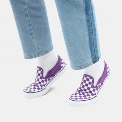 Vans Classic Slip-On 'Checkerboard' Γυναικεία Παπούτσια TILLANDSIA PURP -Γυναικεία Παπούτσια Κατάστημα vans ua classic slip on cthr chb 12