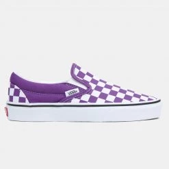 Vans Classic Slip-On 'Checkerboard' Γυναικεία Παπούτσια TILLANDSIA PURP