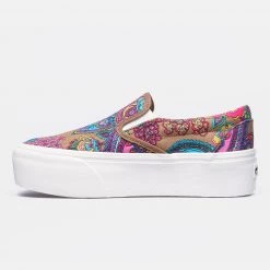 Vans Ua Classic Γυναικεία Slip-On Platform Παπούτσια TOBACCO BROWN -Γυναικεία Παπούτσια Κατάστημα vans ua classic slip on stackf p 1