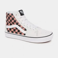 Γυναικεία Vans Comfycush Sk8-Hi Παπούτσια (Mixed Media) White/multi -Γυναικεία Παπούτσια Κατάστημα vans ua comfycush sk8 hi 2