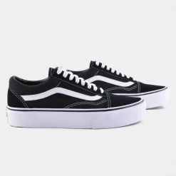 Vans Old Skool Γυναικεία Platforms Παπούτσια BLACK/WHITE -Γυναικεία Παπούτσια Κατάστημα vans ua old skool platfor black white 2