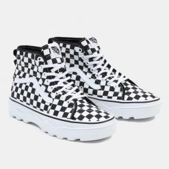 Vans Sentry Sk8-Hi Γυναικεία Μποτάκια Checkerboard -Γυναικεία Παπούτσια Κατάστημα vans ua sentry sk8 hi wc black 3