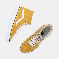 Vans Sk8-Hi Γυναικεία Παπούτσια GOLDEN YELLOW -Γυναικεία Παπούτσια Κατάστημα vans ua sk8 hi cthr myelw 4