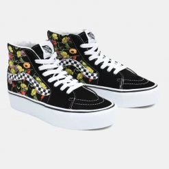 Γυναικεία Vans Ua Sk8-Hi Platform 2.0 Blac BLACK/MULTI -Γυναικεία Παπούτσια Κατάστημα vans ua sk8 hi platform 20 blac 4