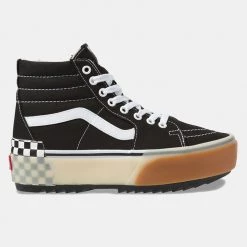 Vans Sk8-Hi Stacked Γυναικεία Παπούτσια Black/Checkerbo